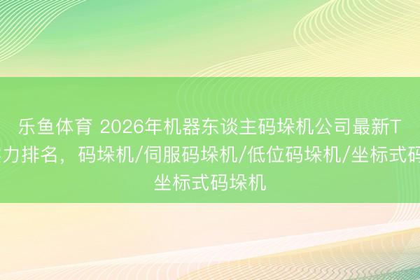 乐鱼体育 2026年机器东谈主码垛机公司最新TOP实力排名，码垛机/伺服码垛机/低位码垛机/坐标式码垛机