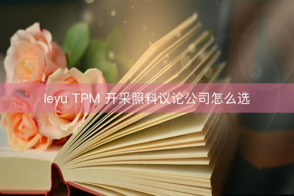 leyu TPM 开采照料议论公司怎么选